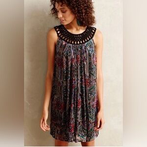 Anthropologie, Linnea dress by Moulinette Soeurs, burnout velvet design size M